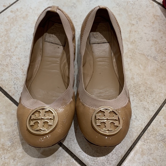 Tan Tory Burch Flats - Picture 2 of 4